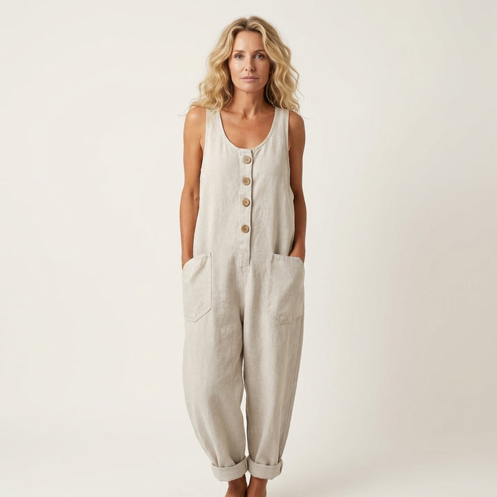 Liva | Button Strap Jumpsuit