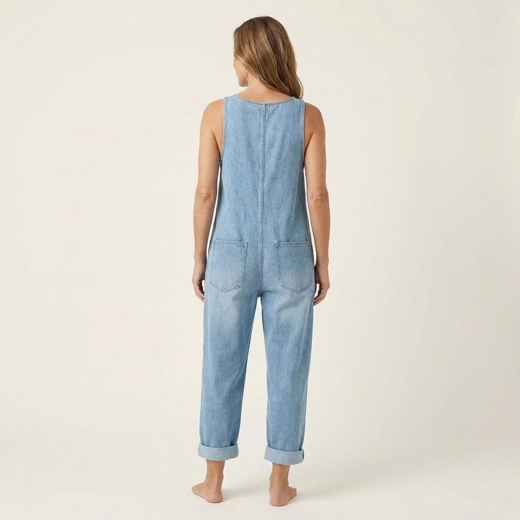 Liva | Button Strap Jumpsuit