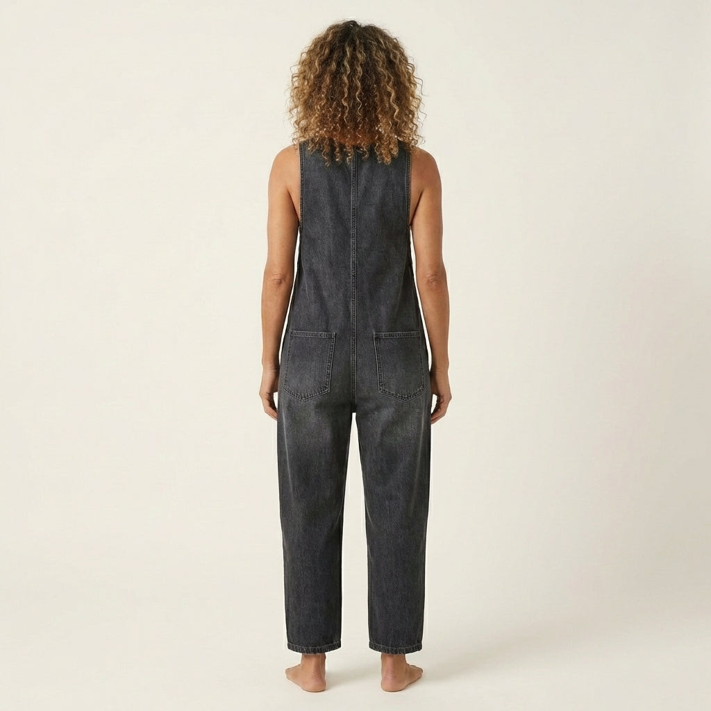 Liva | Button Strap Jumpsuit