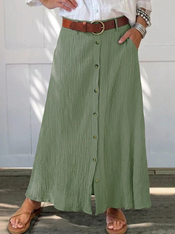 Marie | Flowing Skirt with Buttons