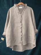 Maribel | Soft Ruffle Blouse -  for Real Comfort