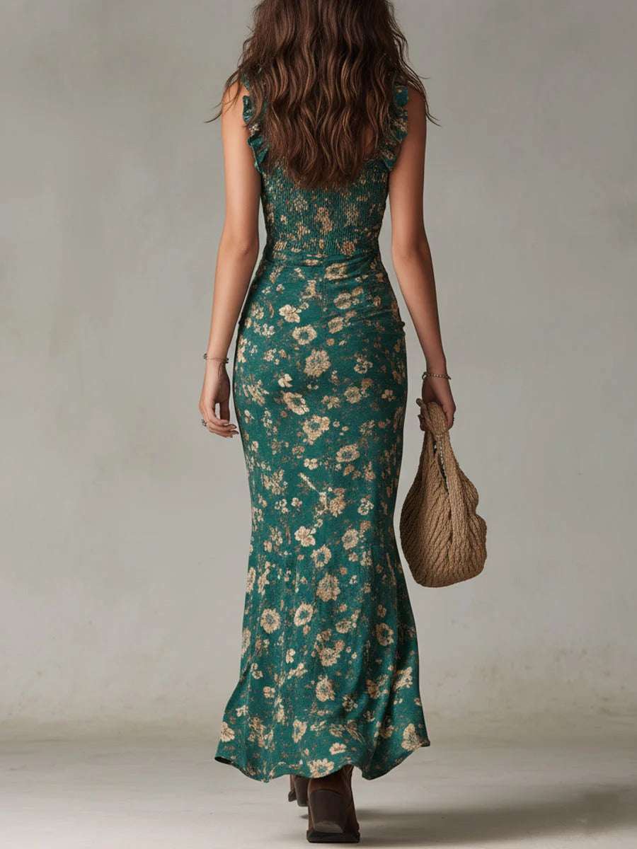 Mika | Boho Retro Maxi Dress