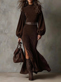 Harriet | Vintage Lantern-Sleeve Midi Dress