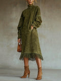 Juniper | Suede Fringe Dress