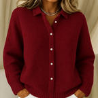 Katrina | Structured knitted jacket with Buttons