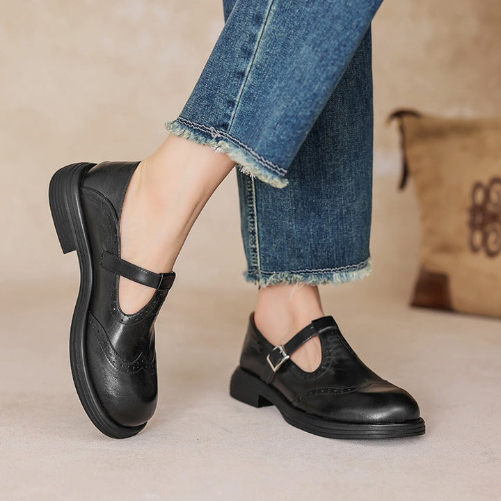 Wanda | Leather Mary Janes