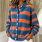 Olivia | Striped knitted jacket