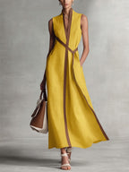 Harper | Sleeveless Wrap Maxi Dress