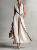 Harper | Sleeveless Wrap Maxi Dress