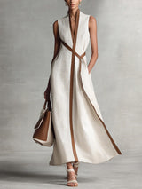 Harper | Sleeveless Wrap Maxi Dress
