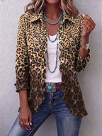 Abigail | Leopard Ombré Ruffle Jacket