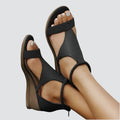 Adriana | Crossover Wedge Sandals