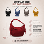 Audrey | Burgundy Shoulder Bag